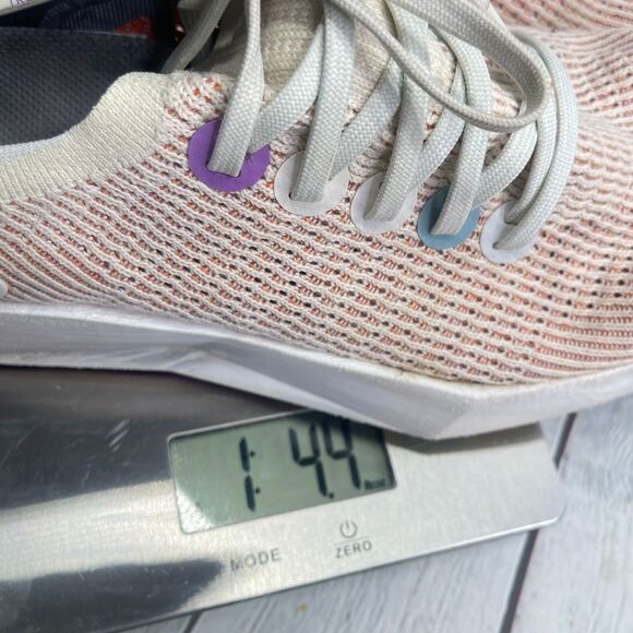 Allbirds Tree Flyer Sneakers Men's Size 10 Ivory Orange Walking Running Shoes - Picture 14 of 14